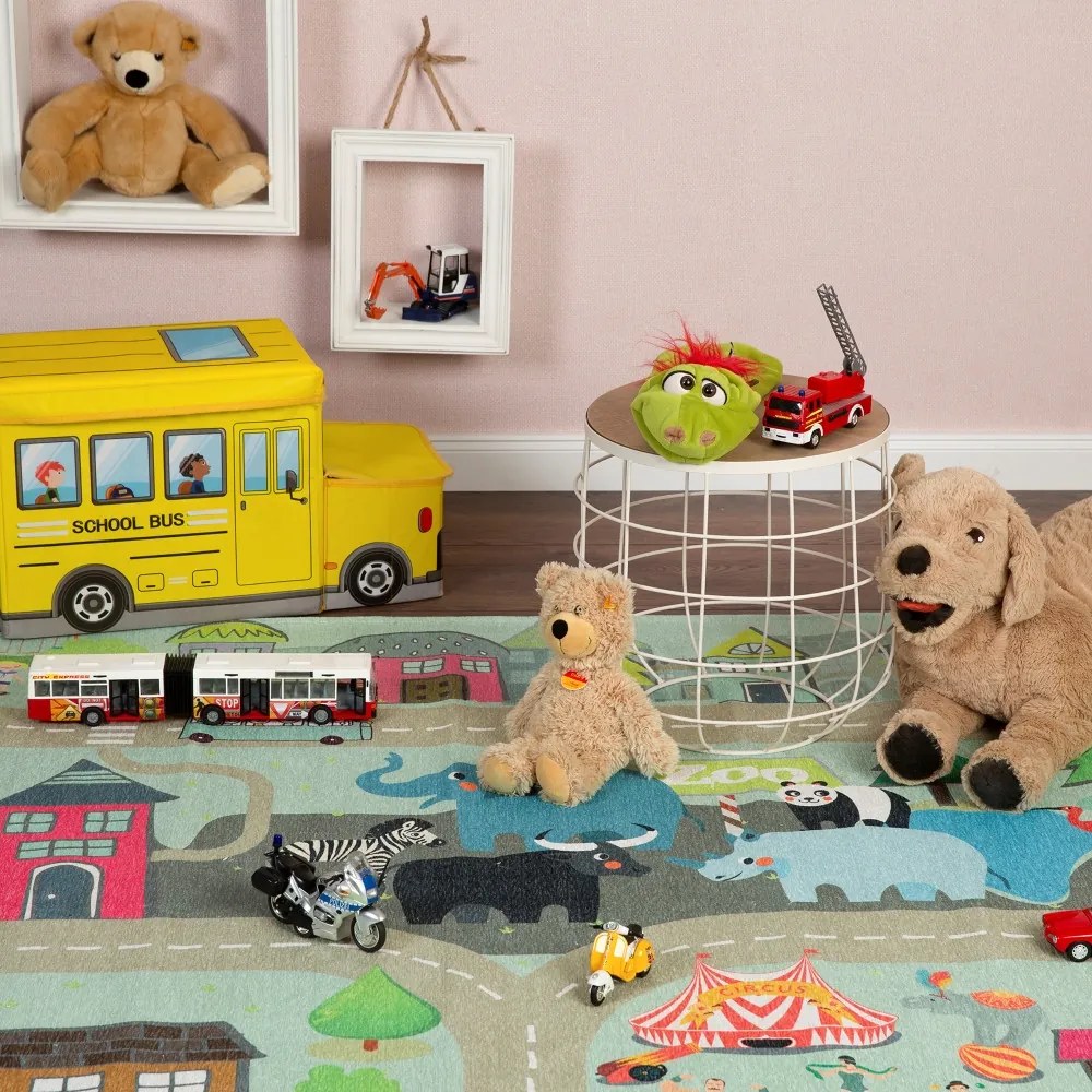 Detský kusový koberec Torino kids 231 STREET, 160x230, viacfarebná, detská izba, Obsession