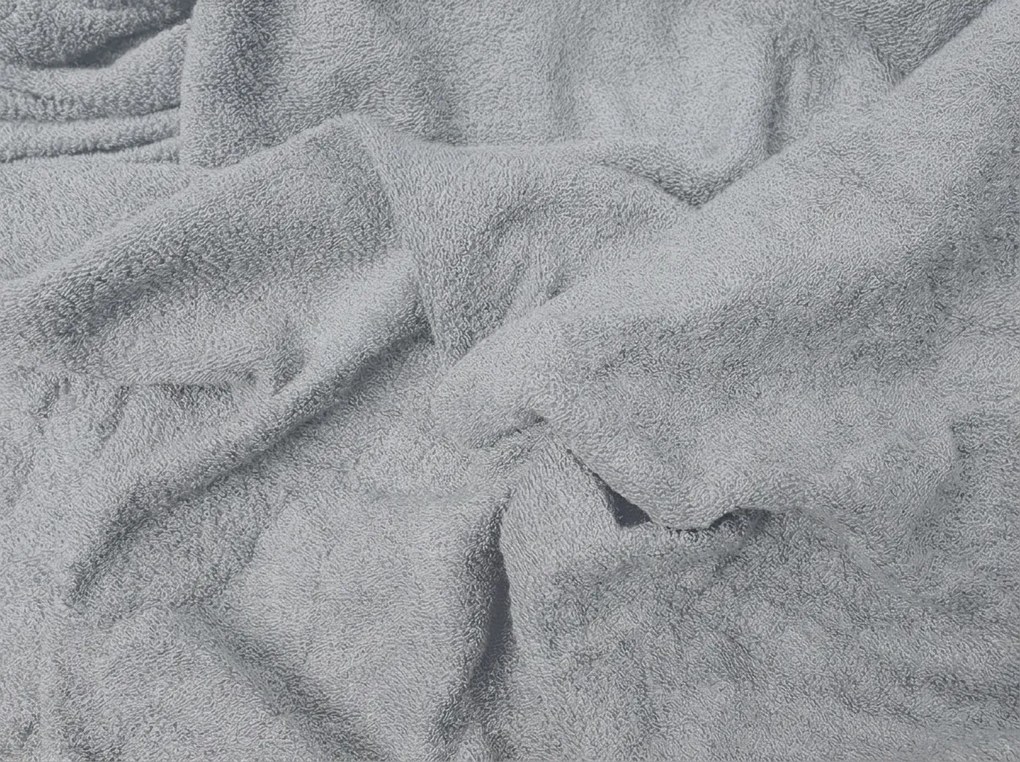 Fleecová napínacia obliečka MOLTON sivá 90 x 200 cm