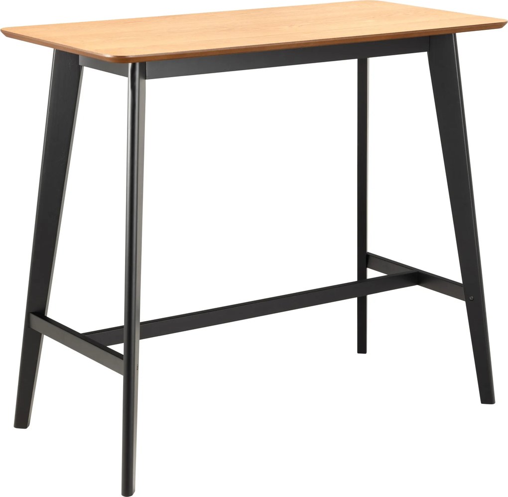 ROXY Dub Prírodný/Čierny - BAROVÝ/KUCHYNSKÝ STÔL VYSOKÝ DREVENÝ DYHA