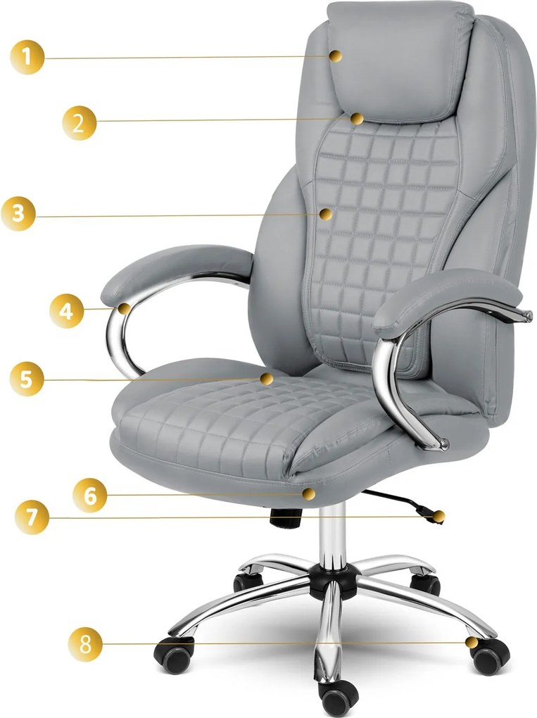 Kancelárska stolička Sofotel Batory 240801 - sivá