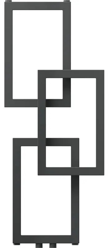 Mexen Grid, dekoratívny kúpeľňový radiátor 870 x 360 mm, 209 W, grafitová, W215-0870-360-00-66