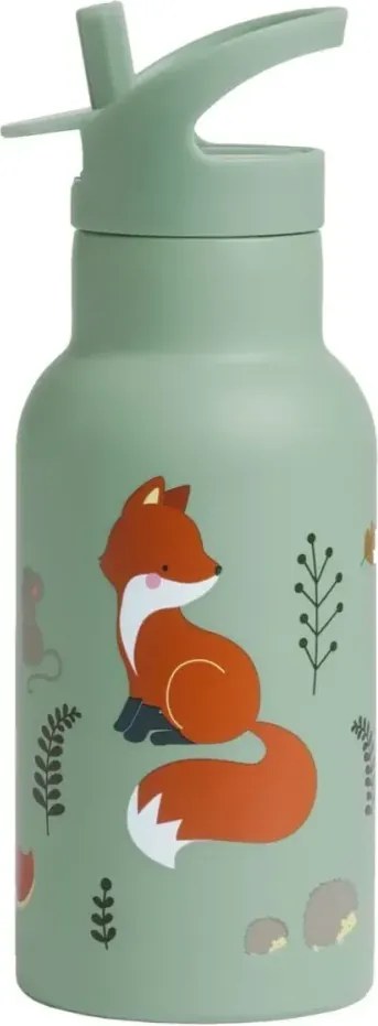 Nerezová fľaša na pitie lesní priatelia