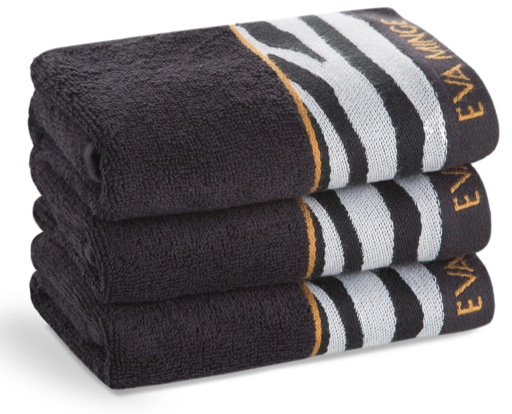 BAVLNENÝ UTERÁK EVA MINGE22 30X50 CM ČIERNA