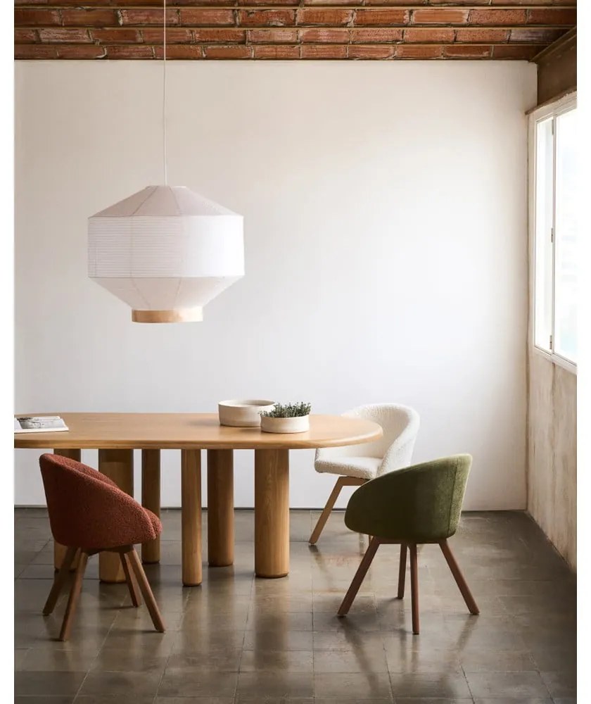 Jedálenský stôl v dekore jaseňa 105x220 cm Mailen – Kave Home