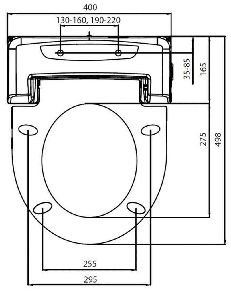 Sapho, BRILLA závěsné WC s elektronickým bidetem BLOOMING, NB-R770D-1
