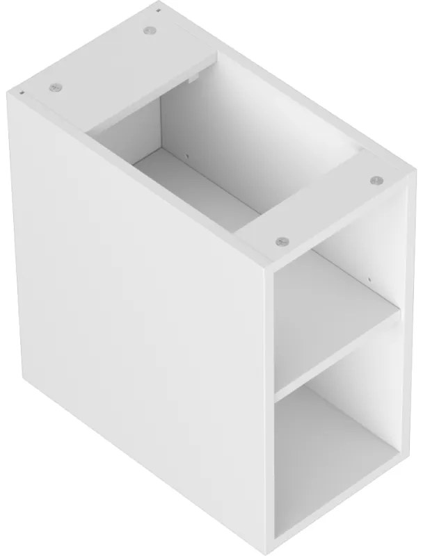 Mexen Box-A, otvorená skrinka s policou 25 cm, biela matná, 91AX2-0250-470-0-01