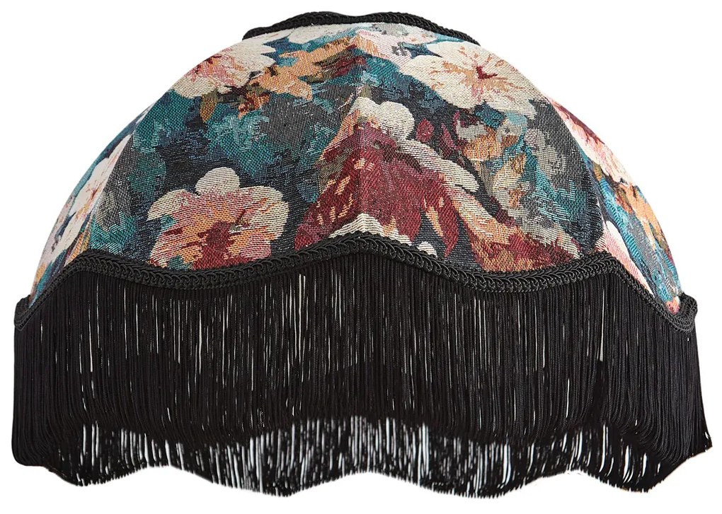 Látkové tienidlo s kvetinovým vzorom a bielym interiérom 45/15/21,5 - Heritage