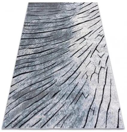 Moderný koberec COZY 8874 Timber, drevo - Štrukturálny, dve vrstvy rúna sivá / modrá Veľkosť: 120x170 cm