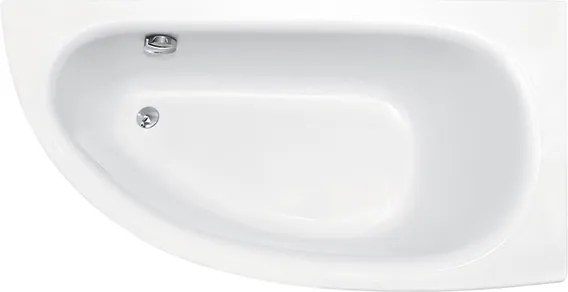 Besco Akrylátová asymetrická vaňa Milena 150x70 BESCO-Farba: Biela, BESCO-Orientácia: Pravá