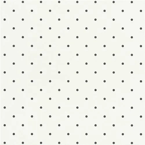Vliesové tapety na stenu Freestyle 5405-10, rozmer 10,05 m x 0,53 cm, bodky čierne na bielom podklade, Erismann