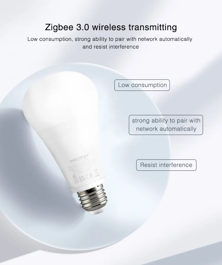 LED Solution Mi-Light MiBoxer ZIGBEE LED žiarovka RGB+CCT 12W E27 FUT105Z