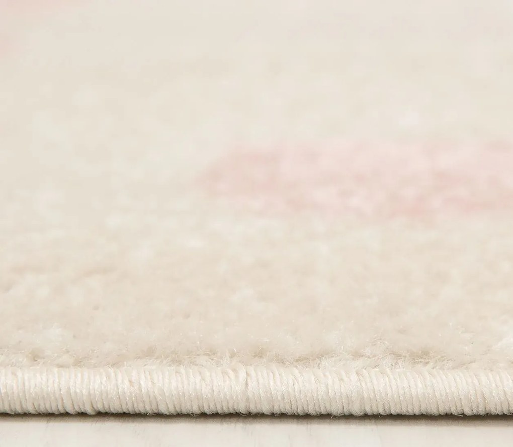 Detský kusový koberec Happy M MYŠKY - ružový