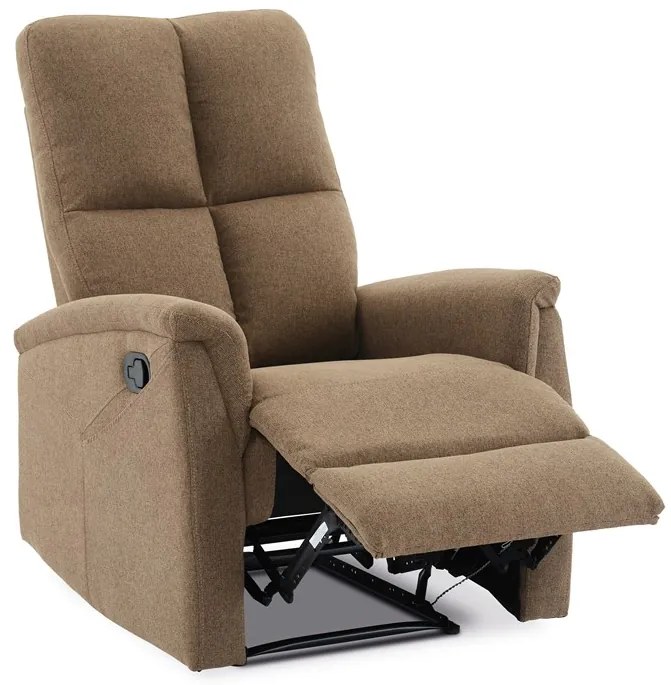 Autronic BONTEC Polohovacie kreslo, hnedá, látka, TV-916 BR2 Farba: Šedá