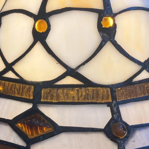 Tiffany luster, závesná lampa CARAMEL Ø25