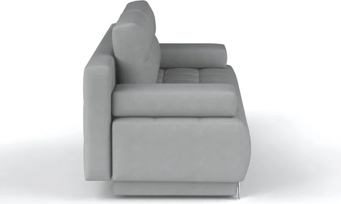 Rozkladacia pohovka Oslo, svetlo šedá látka