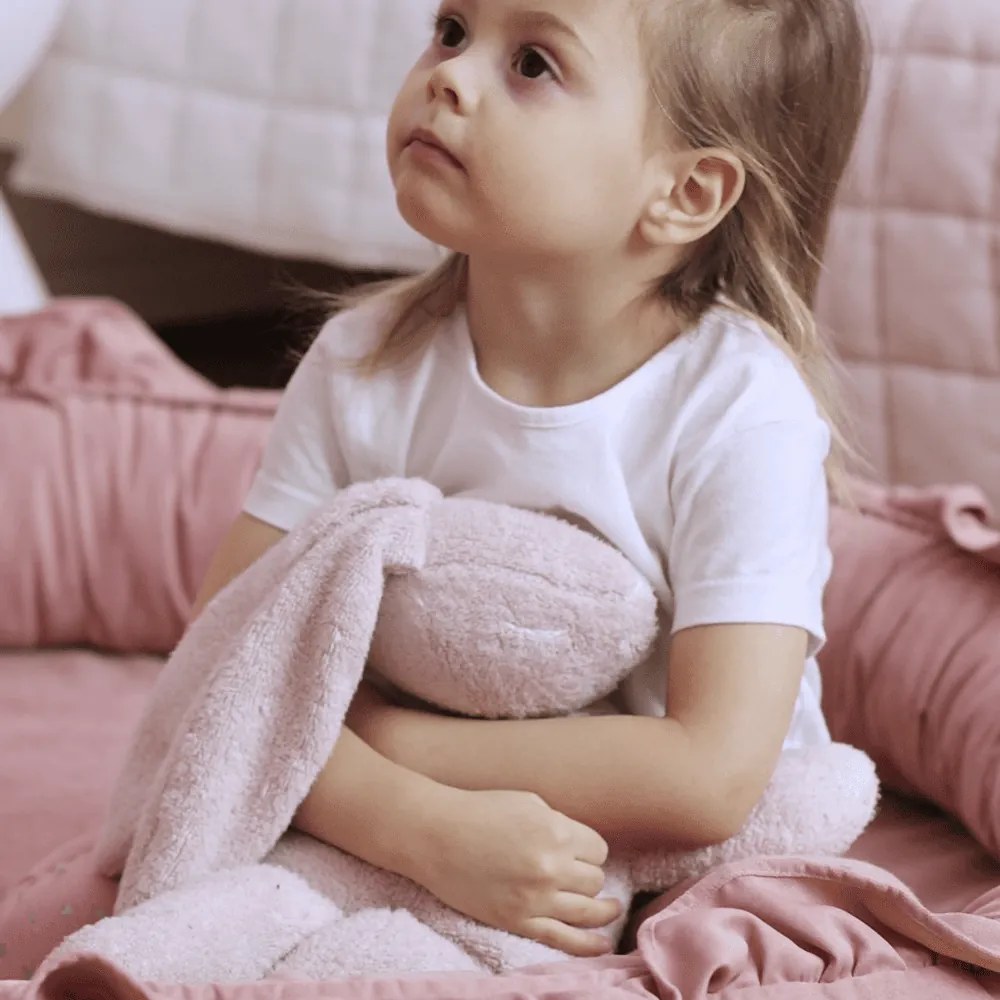 Usínáček - Bubi zajíček pudrově růžová