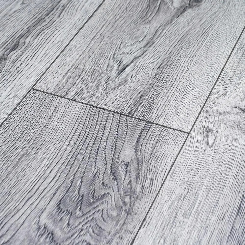 W-STEP laminátová podlaha, vzor biely dub, 1220x200x8 mm, AC4
