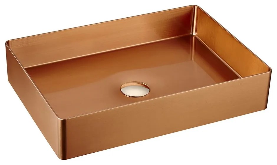 Antikoro umývadlo v medenej farbe 50x35 cm Aurum – Sapho