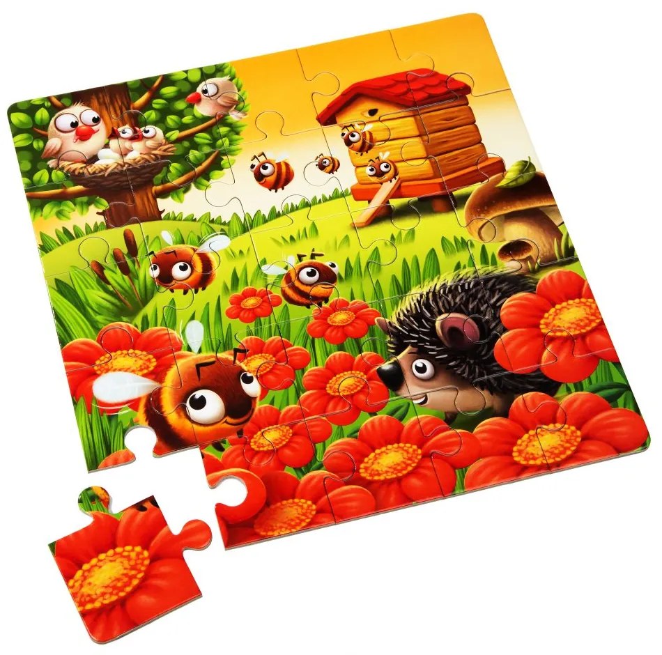 Puzzlika 12985 Oblíbená zvířátka 3v1 3 obrázky 50 dielov