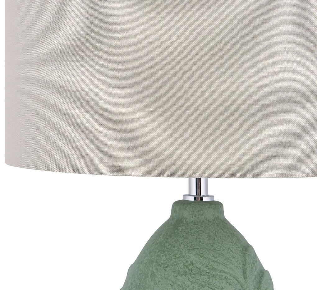 Keramická stolná lampa zelená OHIO Beliani