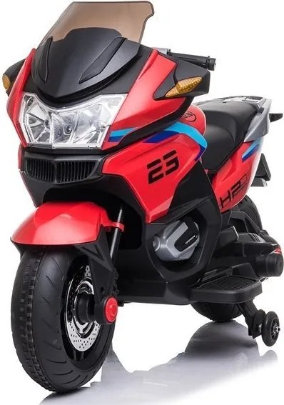 LEAN CARS Elektrická motorka pre deti XMX609 LED svetlá MP3 červená