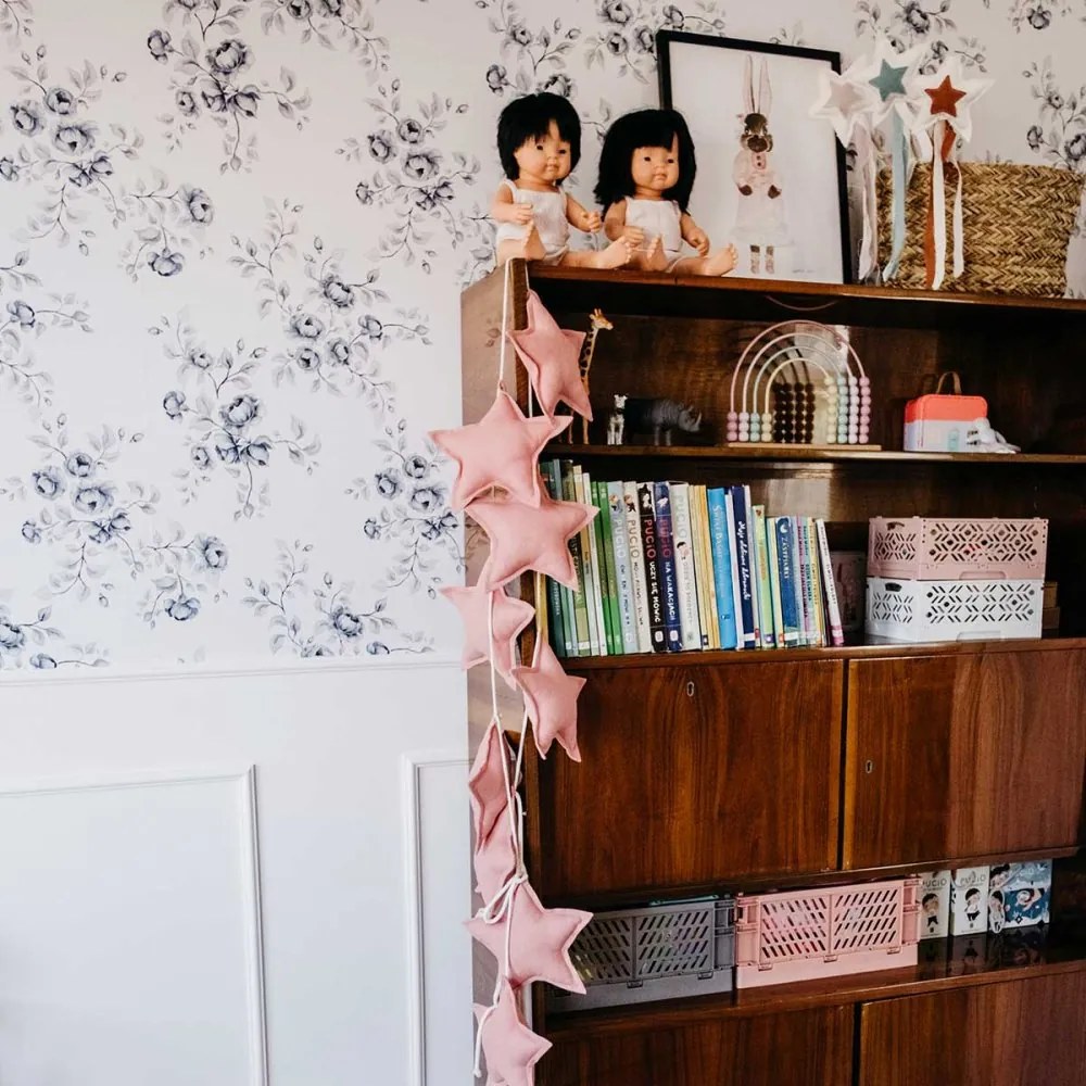 Tapeta modrej ruže 280x50 cm