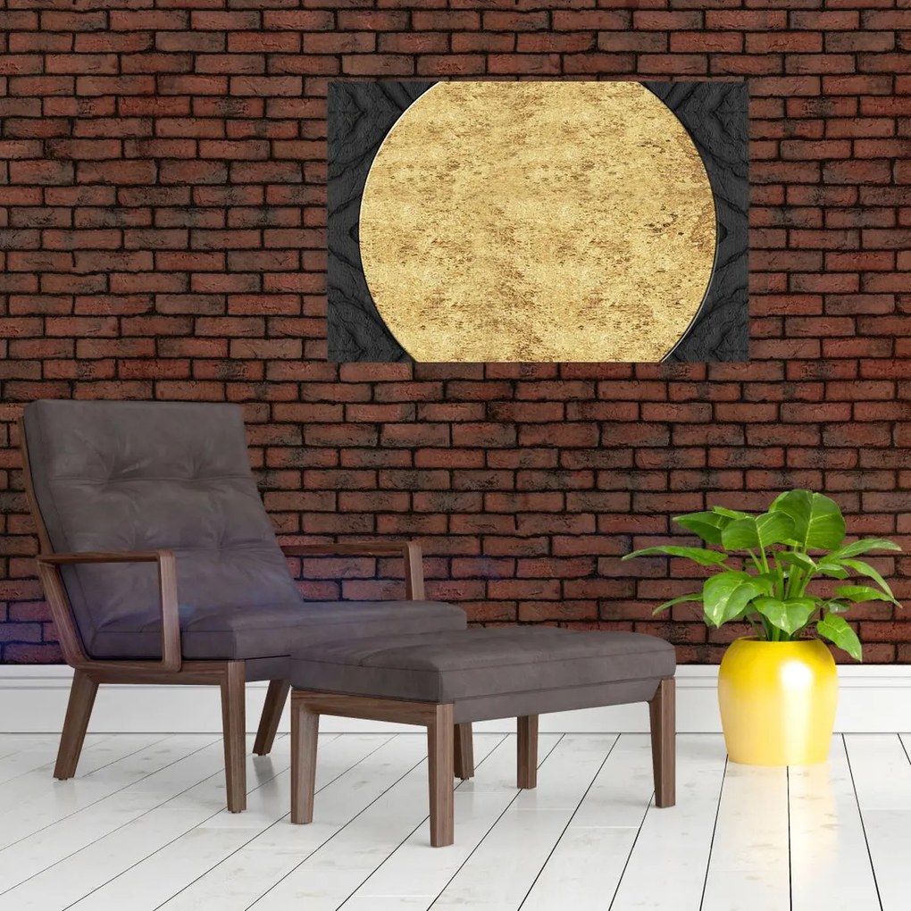 Obraz - Zlatá štruktúra N⁰2 (90x60 cm)