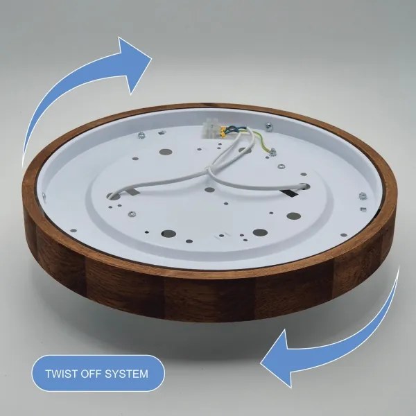 Brilagi - LED Stropné svietidlo CARVALHO SLIM 2xE27/60W/230V dub čerešňa pr. 37 cm