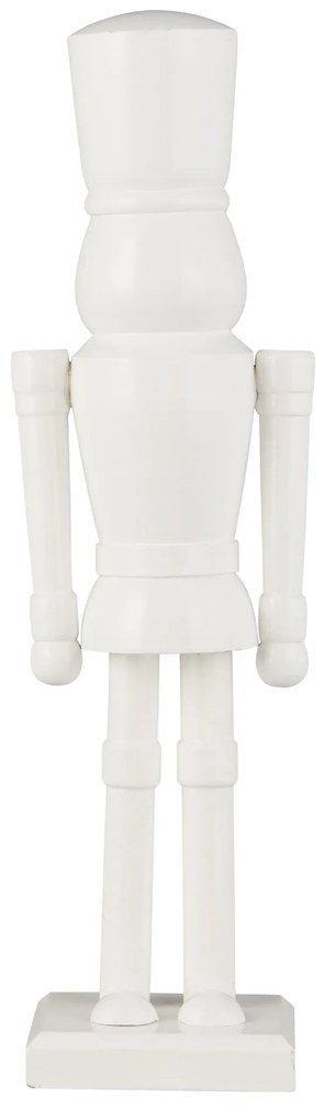 Ib Laursen Drevená soška Nutcracker Rounded Feet White 30 cm