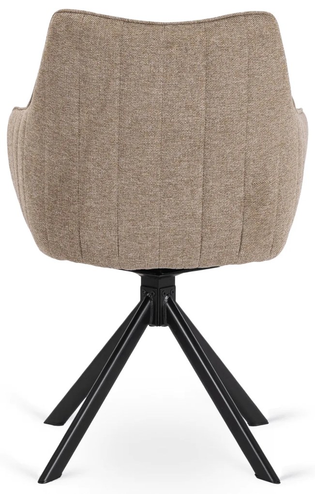 PROXIMA.store - Čalúnená otočná stolička MUMBAI FARBA: sivá