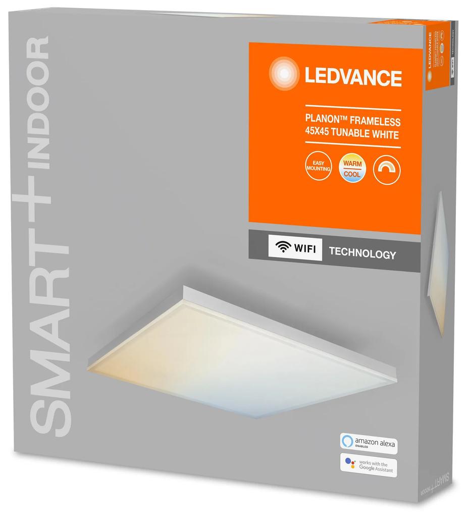 LEDVANCE Chytrý LED panel SMART WIFI PLANON FRAMELESS, 28W, teplá biela-studená biela, 45x45cm