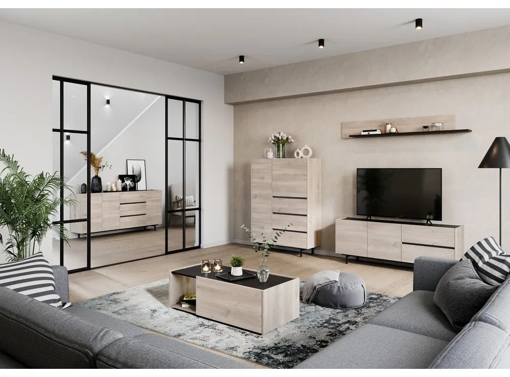 Konferenčný stolík v dekore duba Cantoria - Germania