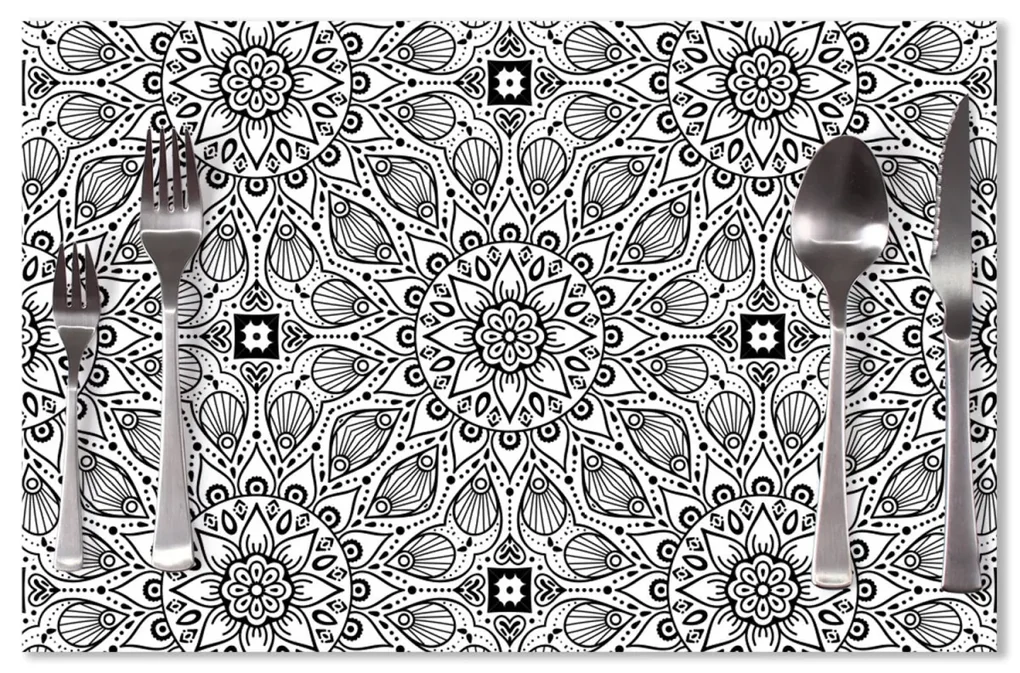 Sablio Prestieranie Biele mehendi: 40x30cm