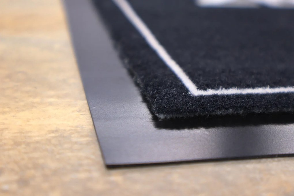 Mercury Flooring, Rohožka Zdar jak sviňa 40x60 cm – na von aj na doma, 40x60, čierna