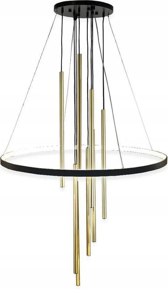 Veľká závesná Led tubusová lampa Luna 5215 Antigo