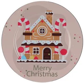 Excellent Houseware Podložka s potlačou kresleného perníka, 33 cm Vzor: Santa cookie