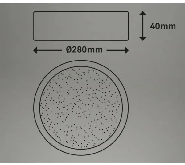 Briloner 3701-015 - LED Stmievateľné stropné svietidlo RUNA LED/18W/230V + DO