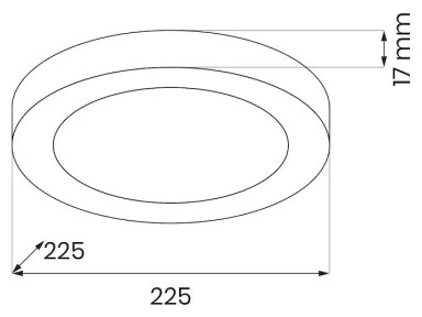 LED stropné svietidlo EVORA LED/18W/230V 3000/4000/6000K pr. 22,5 cm biele