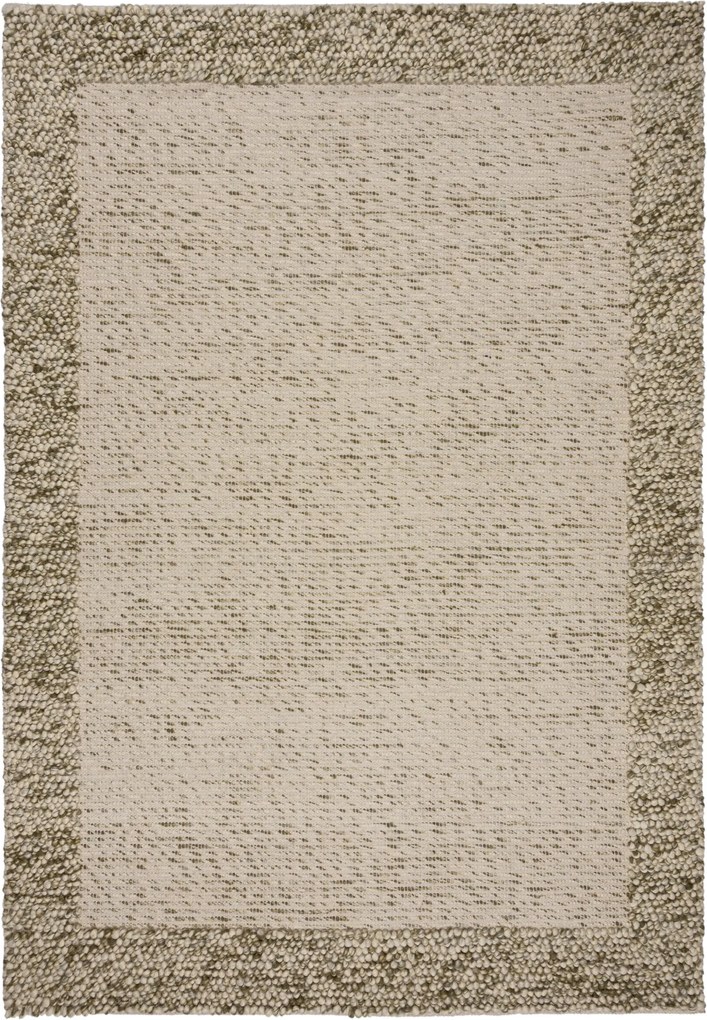 Kusový koberec Bobble Wool Green, 160x230, zelená, obývacia izba, Flair Rugs