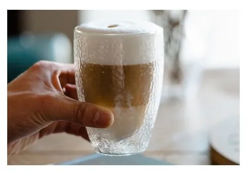 Dvojstenný/na latte sklenený hrnček 350 ml Allessia – Vialli Design