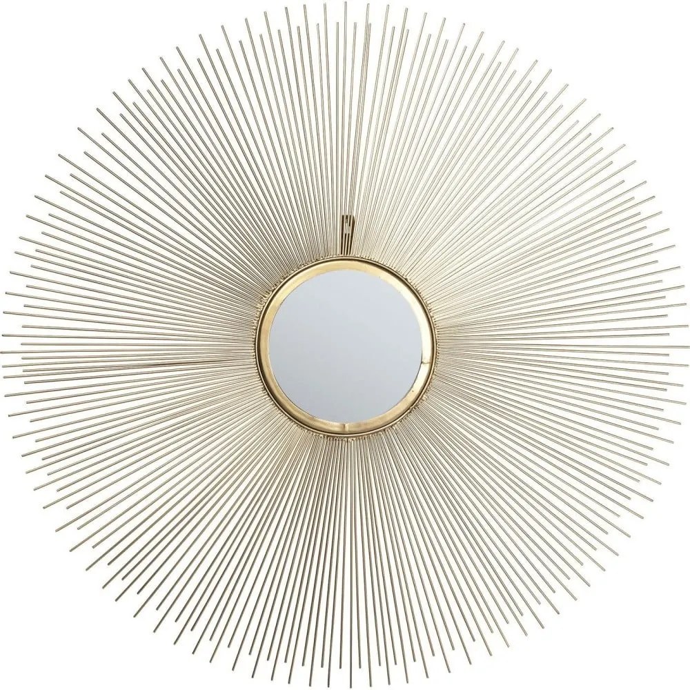 Nástenné zrkadlo Kare Design Sunbeam, ø 90 cm