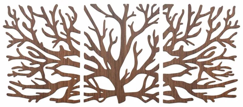 Trojdielny obraz na stenu konáre | SENTOP FB-HDF0502