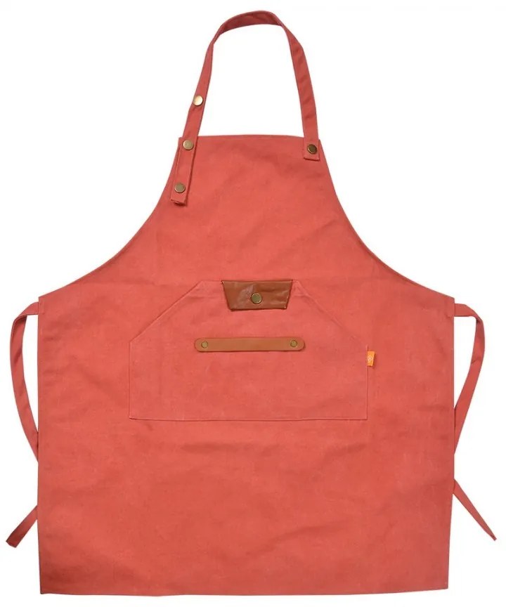 Oranžová kuchynská zástera - 78*70 cm