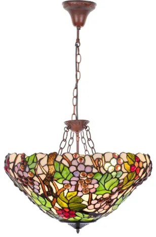 Luster do obývačky Tiffany reversed VINIČ Ø40