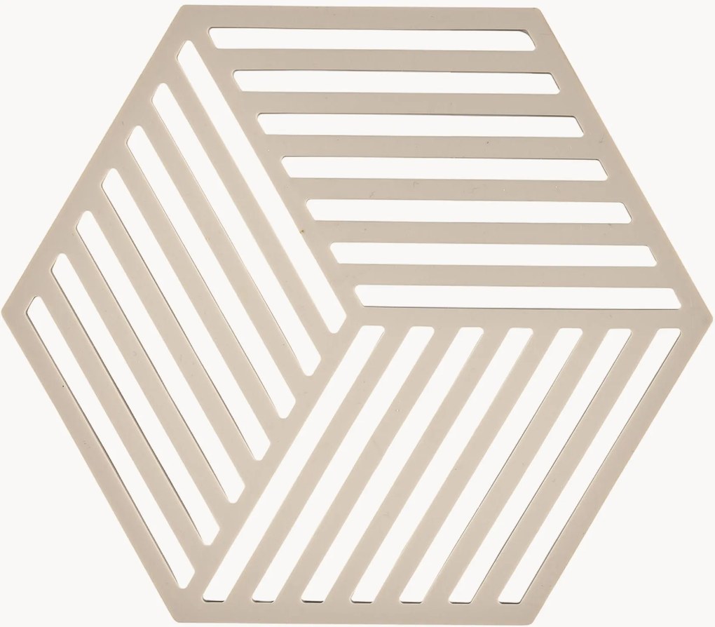 Silikónové podložky pod poháre Hexagon, 12 ks