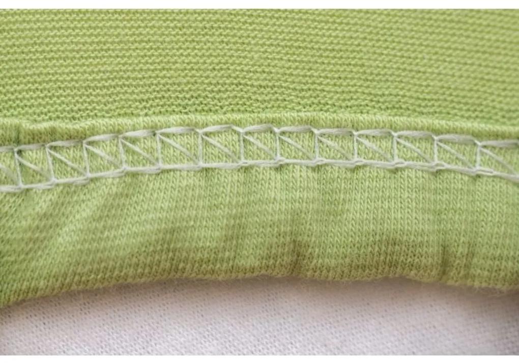 AMIDO-EXQUISIT Limetková plachta na posteľ Jersey Rozmer: 100 x 200 cm J40_135
