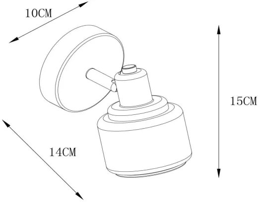 Lucide 77979/01/02 - Bodové svietidlo BJORN 1xE14/40W/230V zlatá