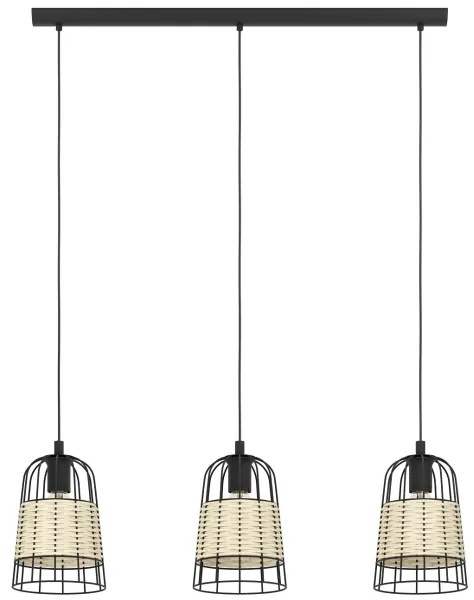 Eglo 43313 - Luster na lanku ANWICK 3xE27/40W/230V