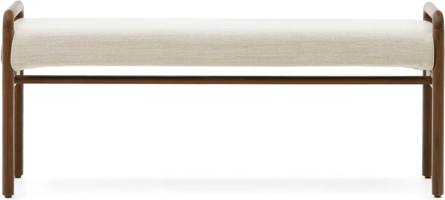 Krémová/v prírodnej farbe ženilková lavica Macaret – Kave Home