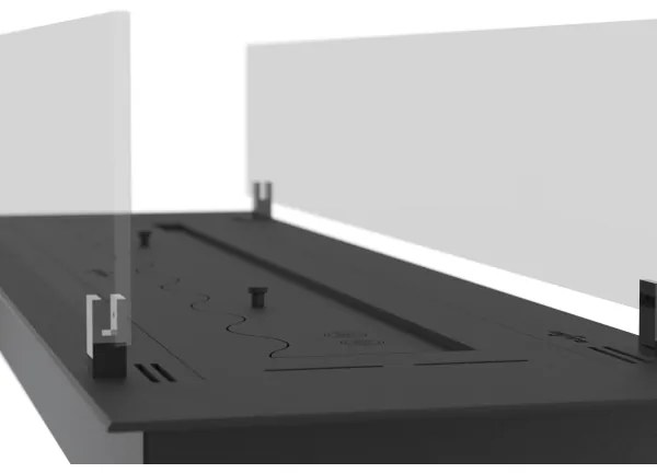 InFire - Vstavaný BIO krb 8,5x80 cm 3,5kW čierna